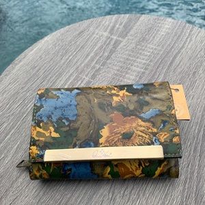 Patricia Nash Cametti Wildflower Leather Wallet